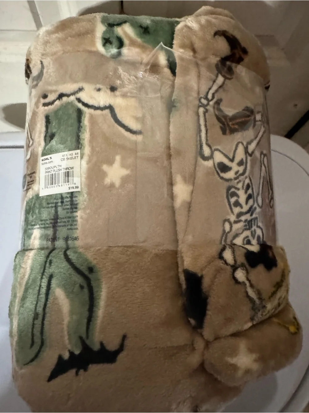 The Big One Plush Throw Blanket - The Cowboy Skeleton